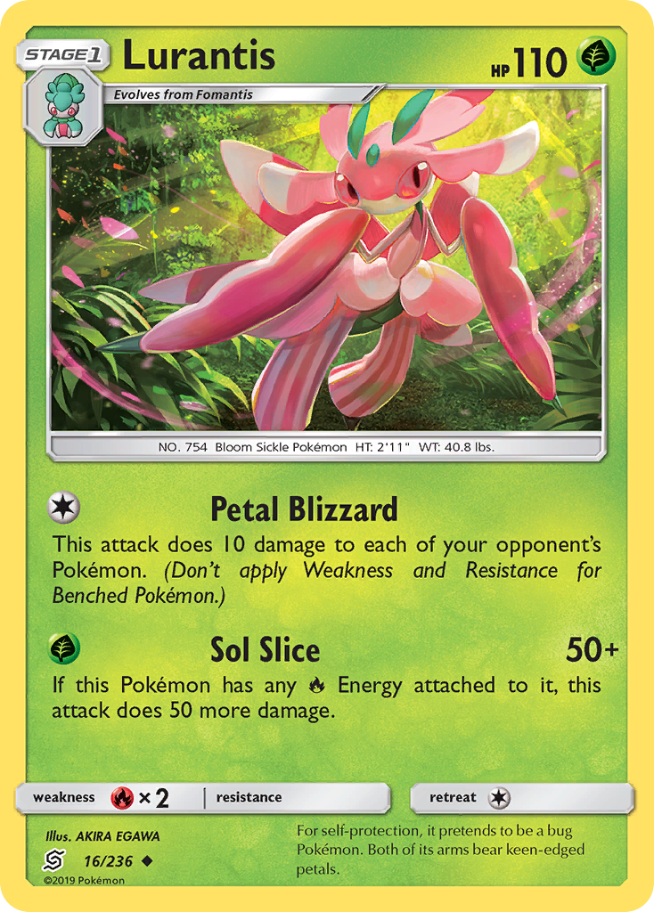 Lurantis 16/236 Uncommon | Unified Minds | Pokemon Card