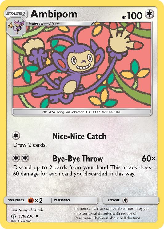 Ambipom 170/236 Uncommon | Cosmic Eclipse | Pokemon Card