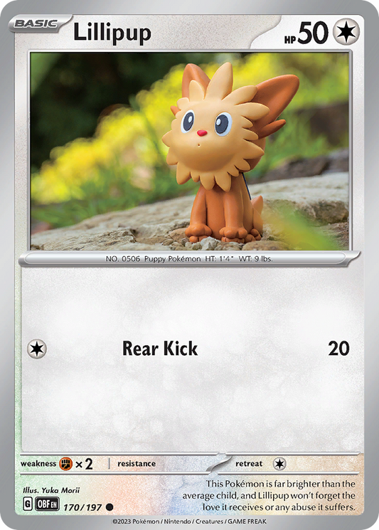 Lillipup 170/197 Common | Obsidian Flames | Pokemon Card