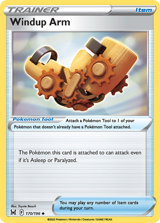 Windup Arm 170/196 Uncommon | Lost Origin | Pokemon Card