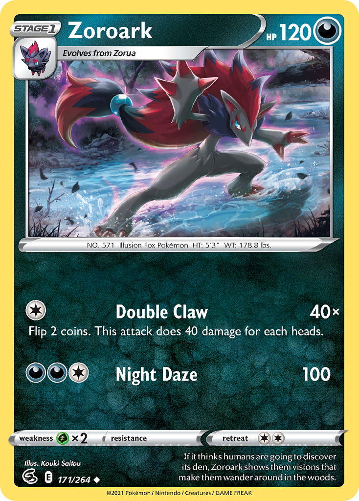 Zoroark 171/264 Uncommon | Fusion Strike | Pokemon Card