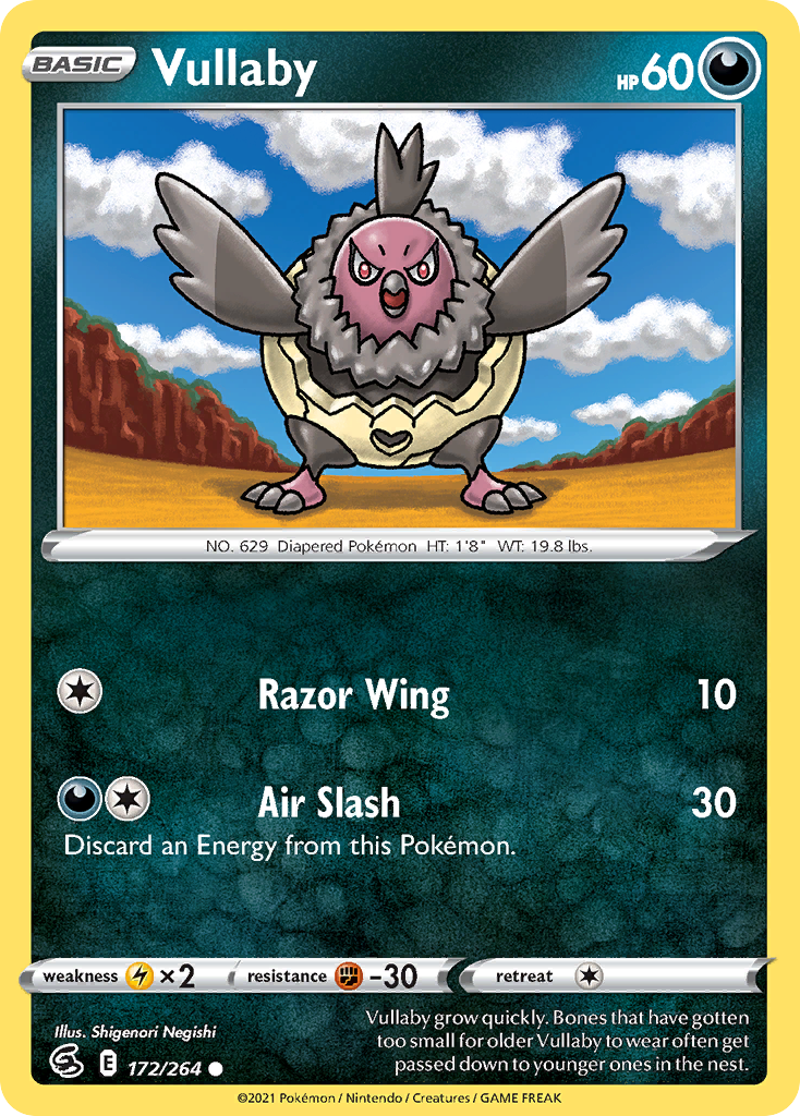 Vullaby 172/264 Common | Fusion Strike | Pokemon Card