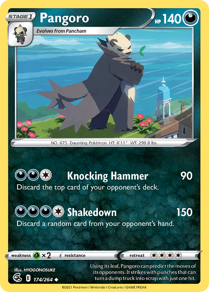 Pangoro 174/264 Uncommon | Fusion Strike | Pokemon Card