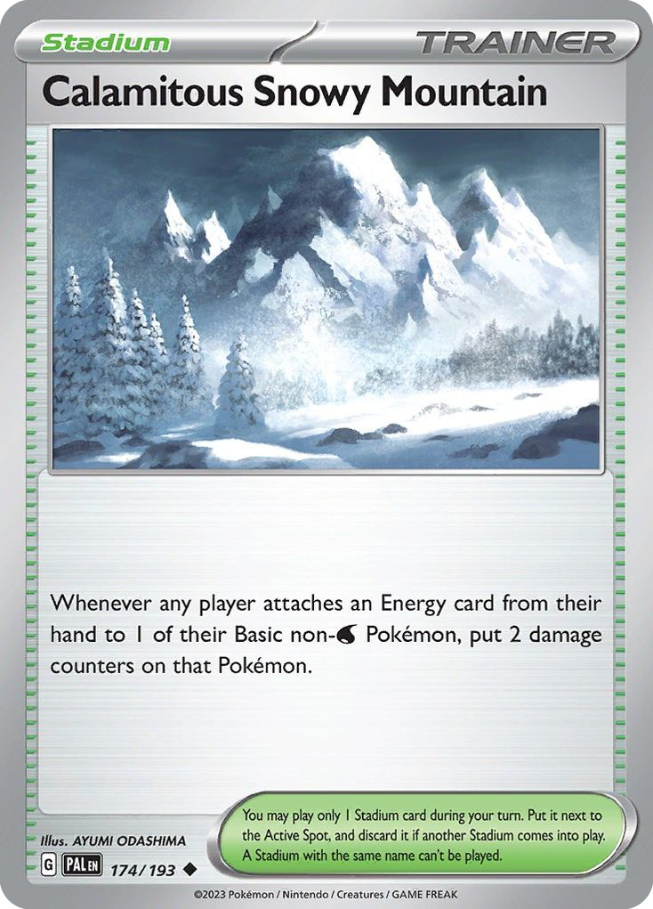 Calamitous Snowy Mountain 174/193 Uncommon | Paldea Evolved | Pokemon Card