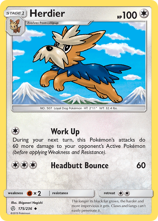 Herdier 175/236 Uncommon | Cosmic Eclipse | Pokemon Card