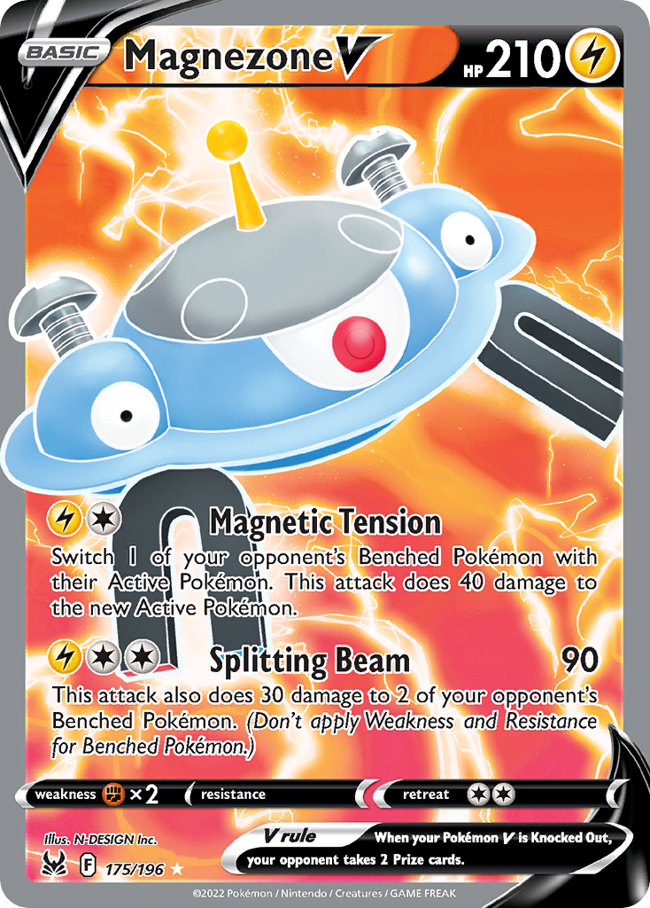 Magnezone V 175/196 Rare Ultra | Lost Origin | Pokemon Card