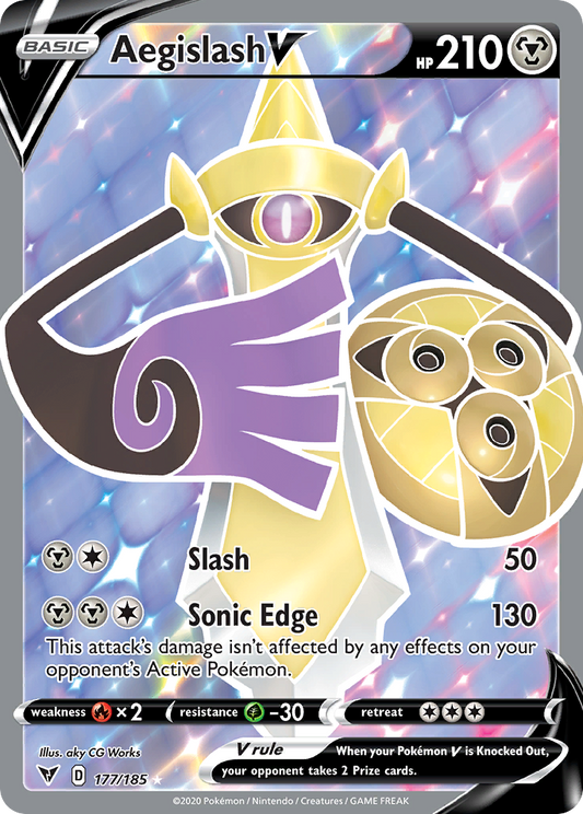 Aegislash V 177/185 Rare Ultra | Vivid Voltage | Pokemon Card