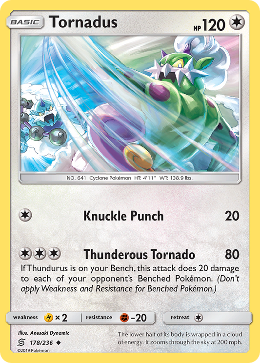 Tornadus 178/236 Uncommon | Unified Minds | Pokemon Card