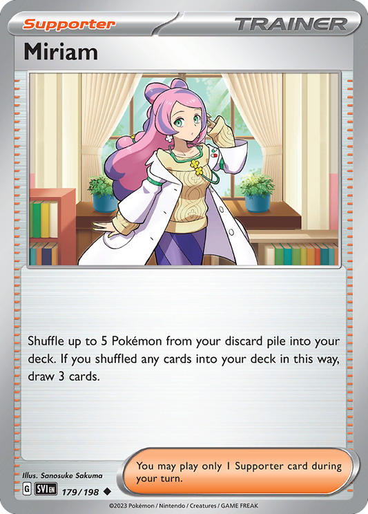 Miriam 179/198 Uncommon | Scarlet & Violet | Pokemon Card