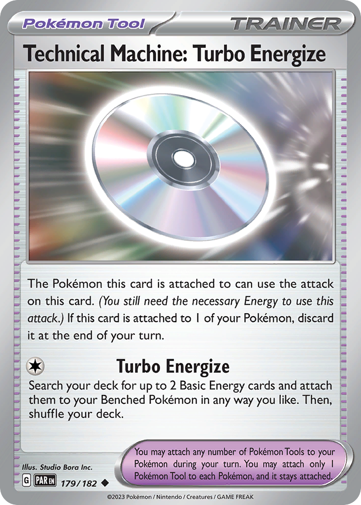 Technical Machine: Turbo Energize 179/182 Uncommon | Paradox Rift | Pokemon Card