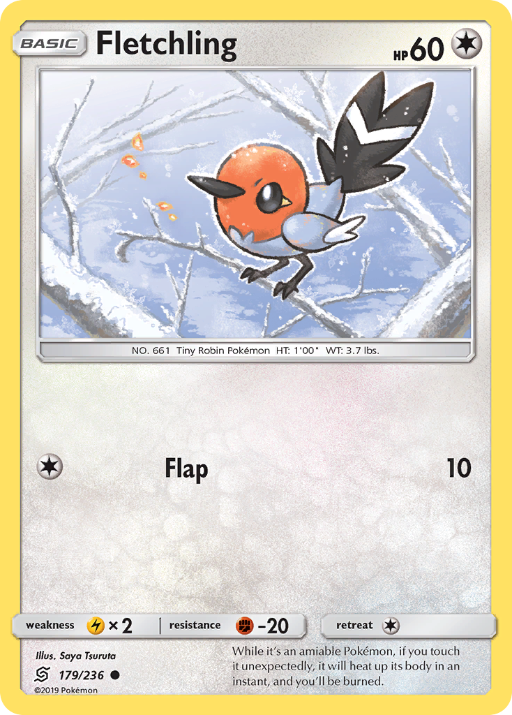 Fletchling 179/236 Common | Unified Minds | Pokemon Card