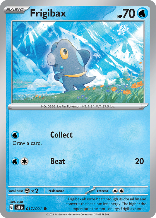 Frigibax 17/91 Common | Paldean Fates | Pokemon Card