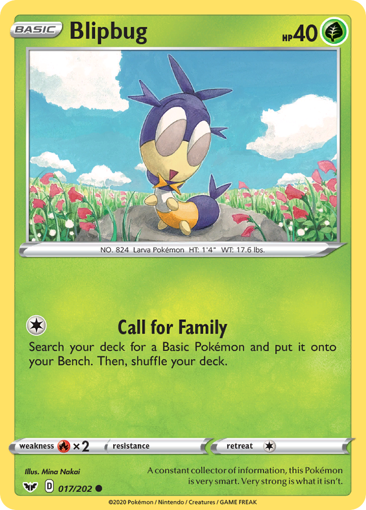 Blipbug 17/202 Common | Sword & Shield | Pokemon Card