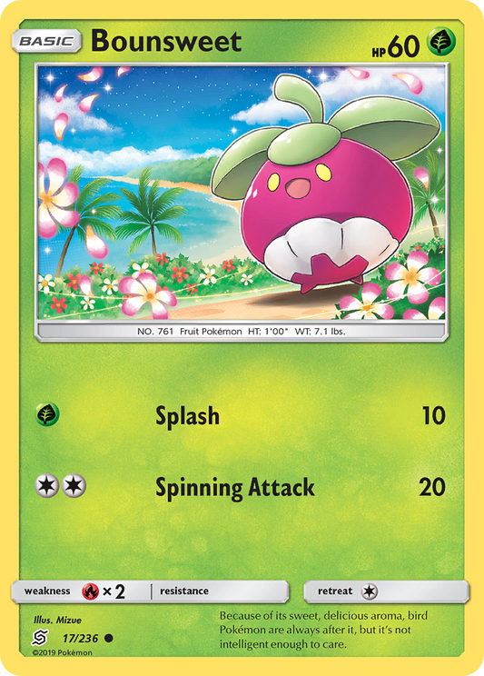 Bounsweet 17/236 Common | Unified Minds | Pokemon Card