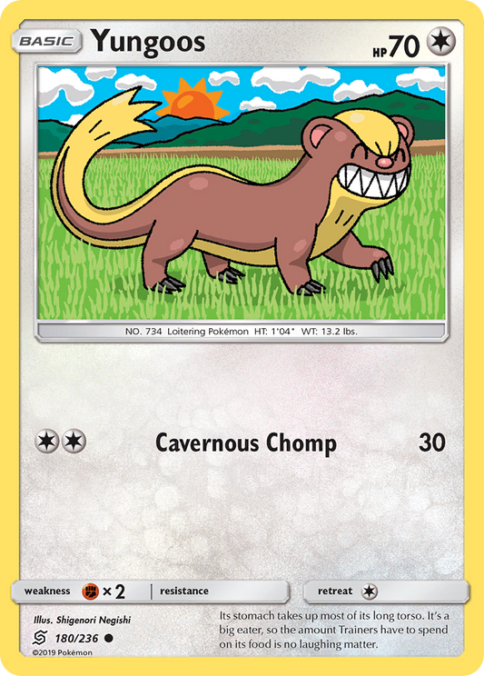 Yungoos 180/236 Common | Unified Minds | Pokemon Card