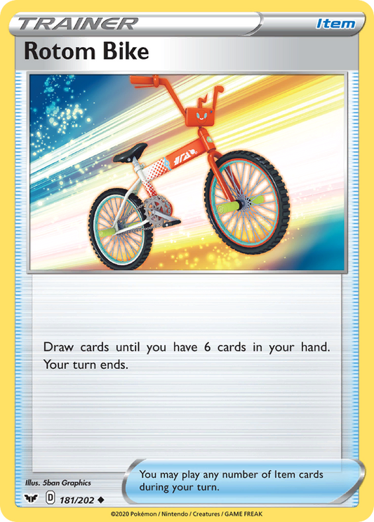 Rotom Bike 181/202 Uncommon | Sword & Shield | Pokemon Card