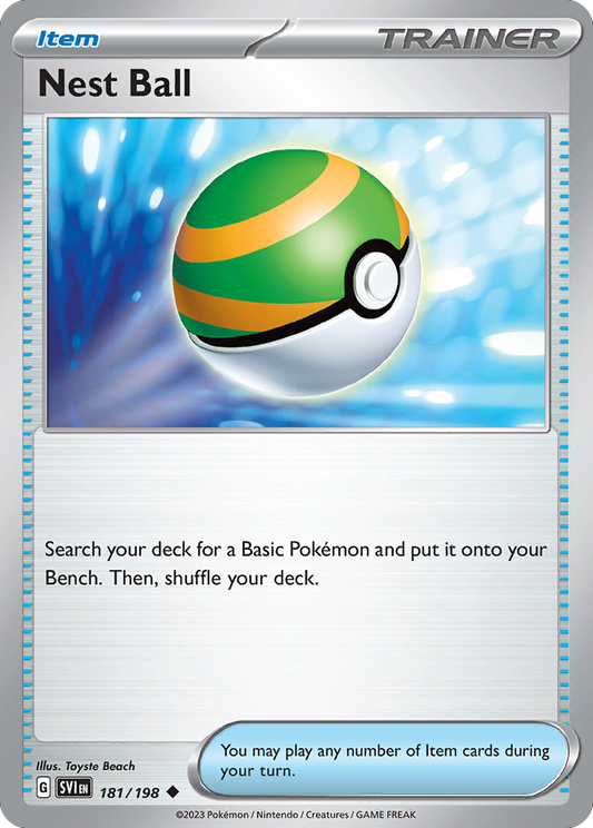 Nest Ball 181/198 Uncommon | Scarlet & Violet | Pokemon Card