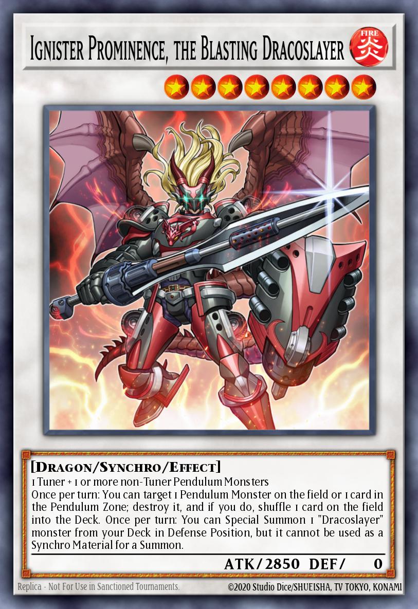 Ignister Prominence, the Blasting Dracoslayer - ANGU-EN048 Rare | Yu-Gi-Oh! Card