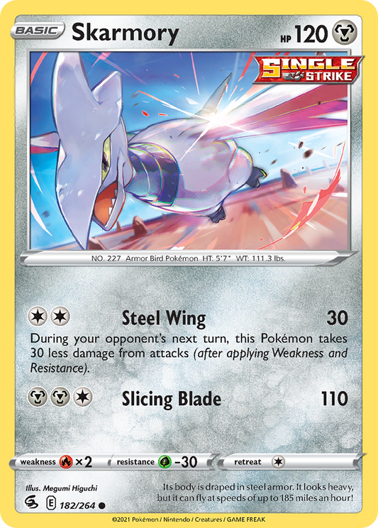 Skarmory 182/264 Common | Fusion Strike | Pokemon Card