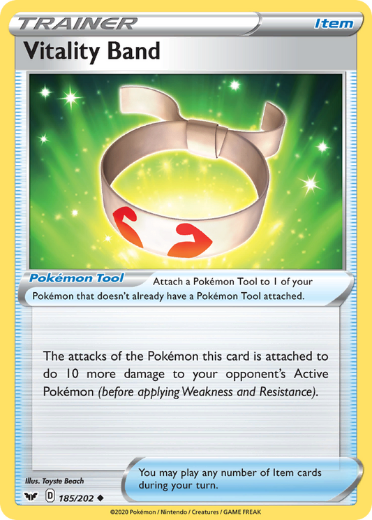 Vitality Band 185/202 Uncommon | Sword & Shield | Pokemon Card