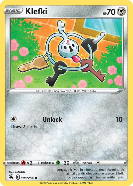 Klefki 186/264 Common | Fusion Strike | Pokemon Card