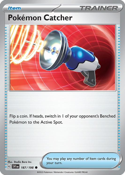 Pokémon Catcher 187/198 Common | Scarlet & Violet | Pokemon Card