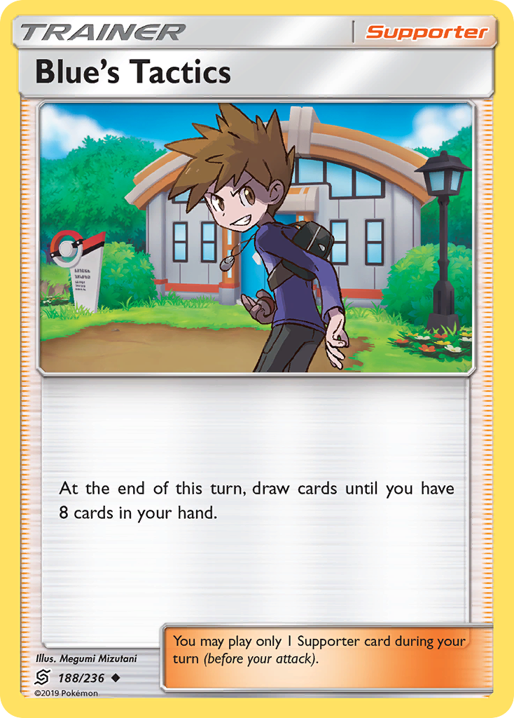 Blue's Tactics 188/236 Uncommon | Unified Minds | Pokemon Card