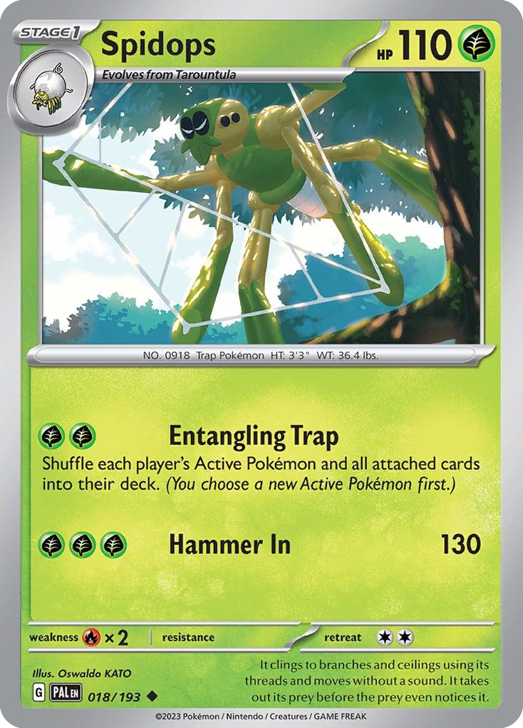 Spidops 18/193 Uncommon | Paldea Evolved | Pokemon Card