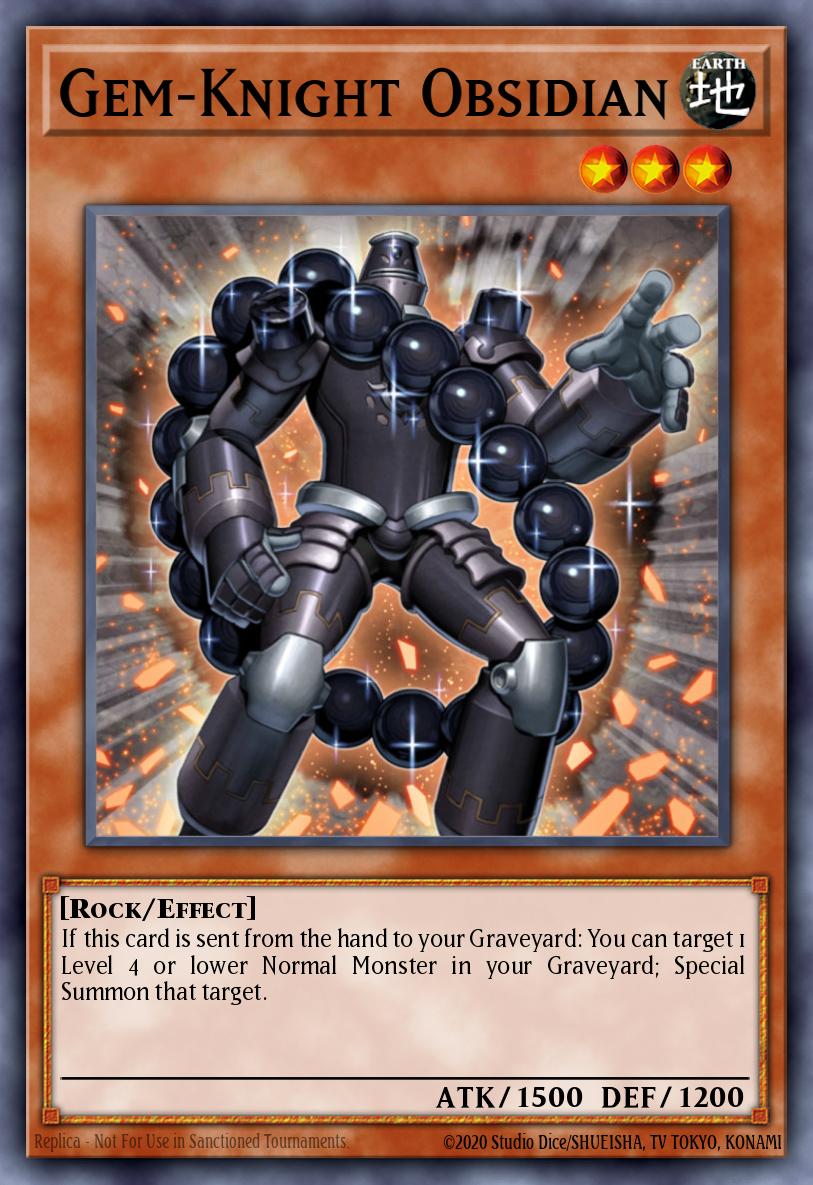 Gem-Knight Obsidian - HA06-EN031 Super Rare | Yu-Gi-Oh! Card