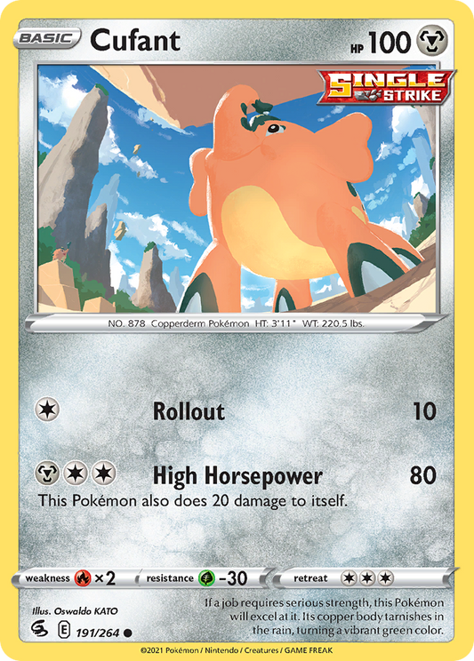 Cufant 191/264 Common | Fusion Strike | Pokemon Card