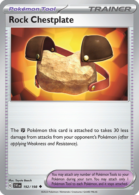 Rock Chestplate 192/198 Uncommon | Scarlet & Violet | Pokemon Card