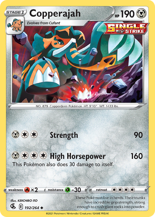 Copperajah 192/264 Uncommon | Fusion Strike | Pokemon Card