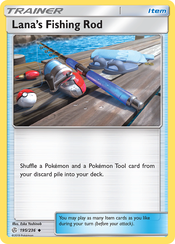 Lana's Fishing Rod 195/236 Uncommon | Cosmic Eclipse | Pokemon Card