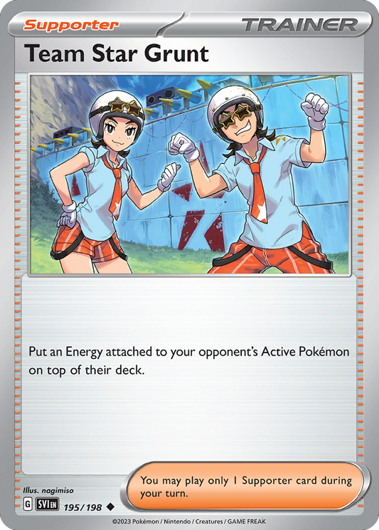 Team Star Grunt 195/198 Uncommon | Scarlet & Violet | Pokemon Card