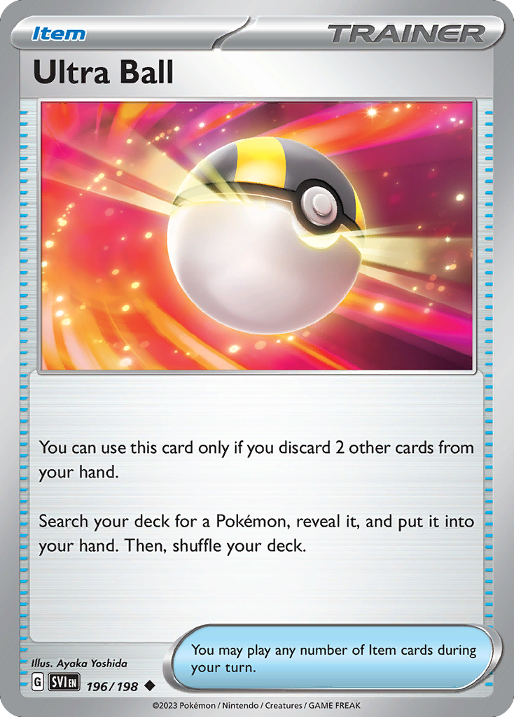 Ultra Ball 196/198 Uncommon | Scarlet & Violet | Pokemon Card