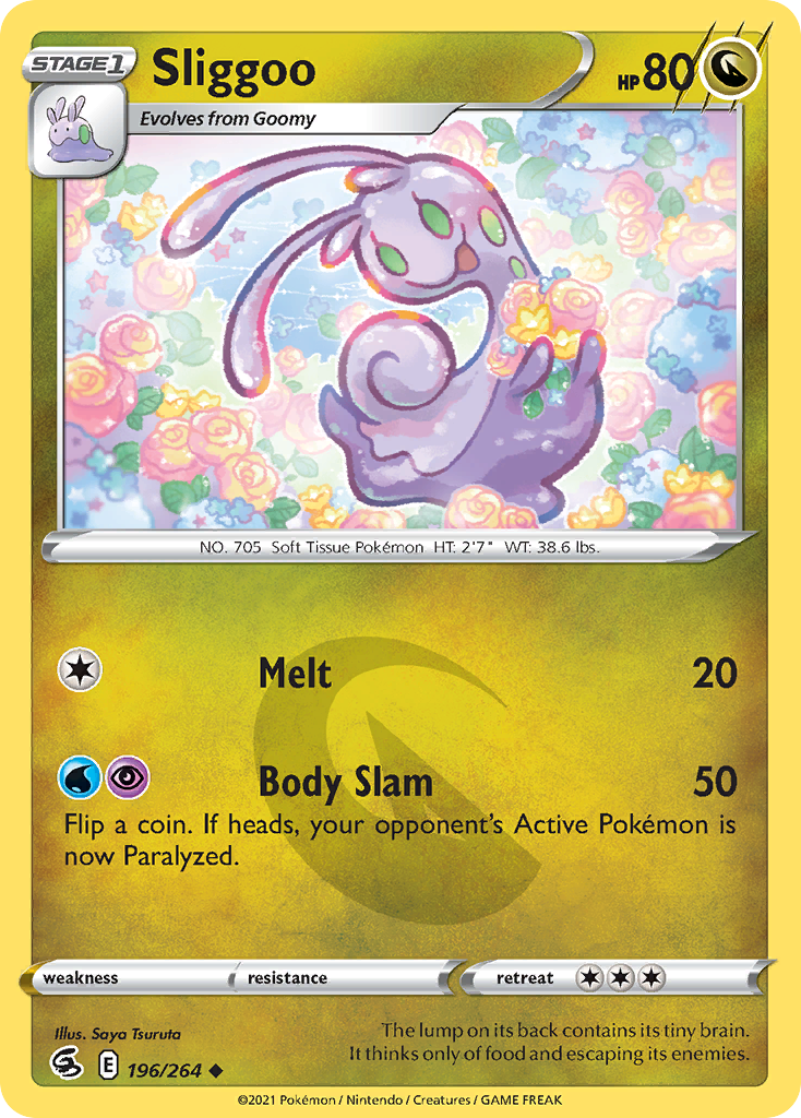 Sliggoo 196/264 Uncommon | Fusion Strike | Pokemon Card