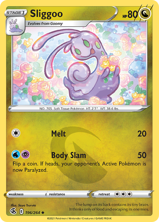 Sliggoo 196/264 Uncommon | Fusion Strike | Pokemon Card