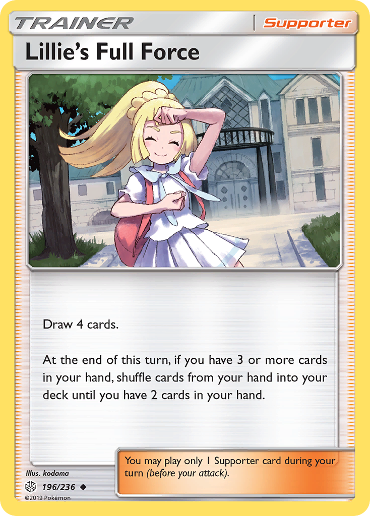 Lillie's Full Force 196/236 Uncommon | Cosmic Eclipse | Pokemon Card