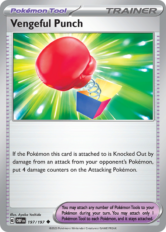 Vengeful Punch 197/197 Uncommon | Obsidian Flames | Pokemon Card