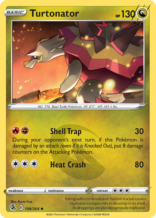 Turtonator 198/264 Uncommon | Fusion Strike | Pokemon Card