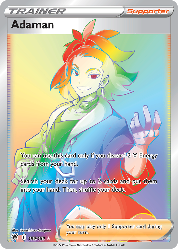 Adaman 199/189 Rare Rainbow | Astral Radiance | Pokemon Card