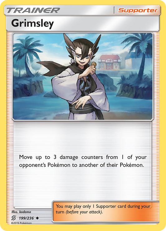 Grimsley 199/236 Uncommon | Unified Minds | Pokemon Card