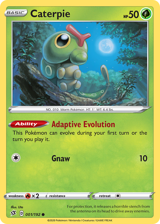 Caterpie 1/192 Common | Rebel Clash | Pokemon Card