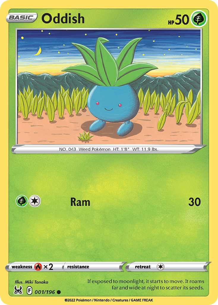 Oddish 1/196 Common | Lost Origin | Pokemon Card