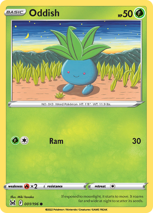 Oddish 1/196 Common | Lost Origin | Pokemon Card