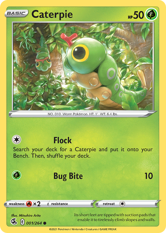 Caterpie 1/264 Common | Fusion Strike | Pokemon Card