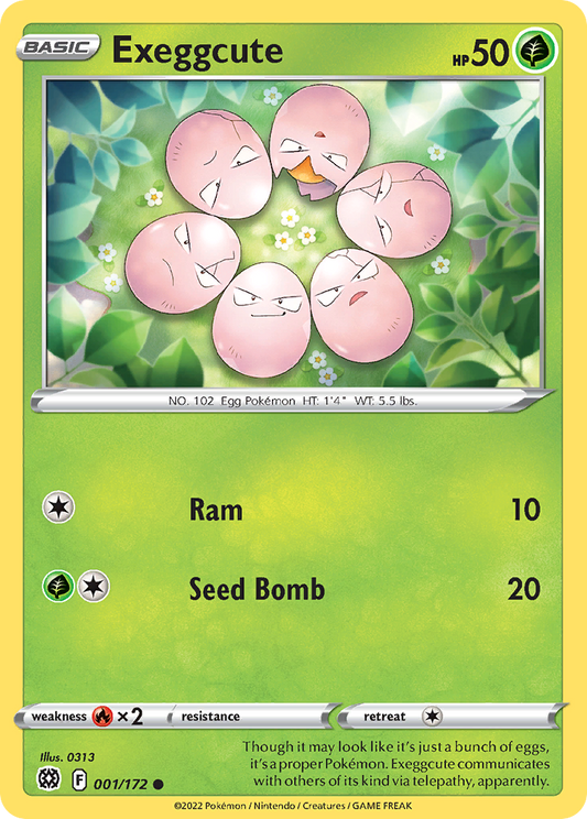 Exeggcute 1/172 Common | Brilliant Stars | Pokemon Card