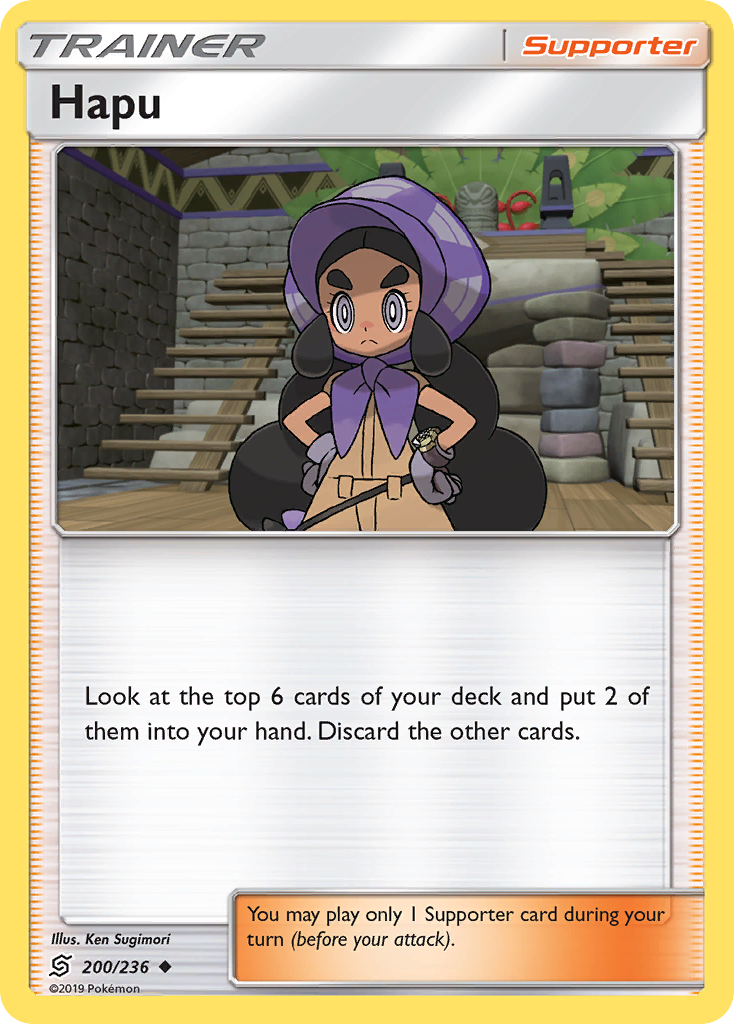 Hapu 200/236 Uncommon | Unified Minds | Pokemon Card