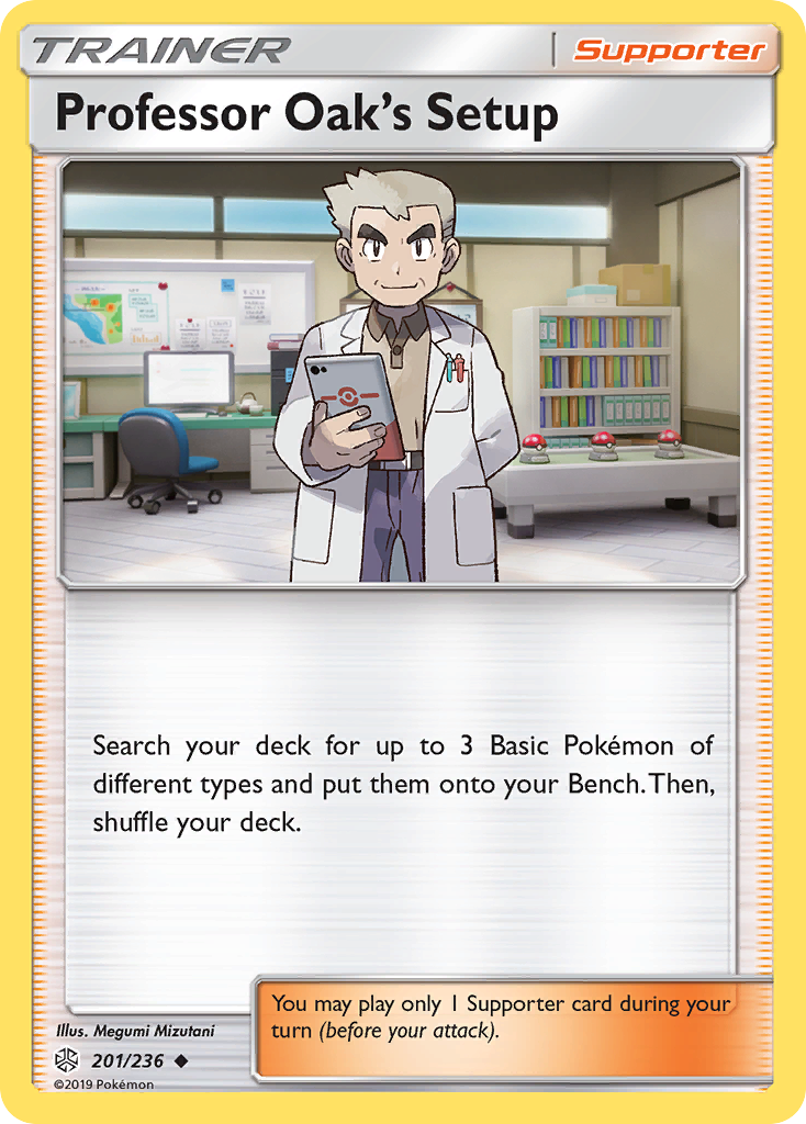 Professor Oak's Setup 201/236 Uncommon | Cosmic Eclipse | Pokemon Card