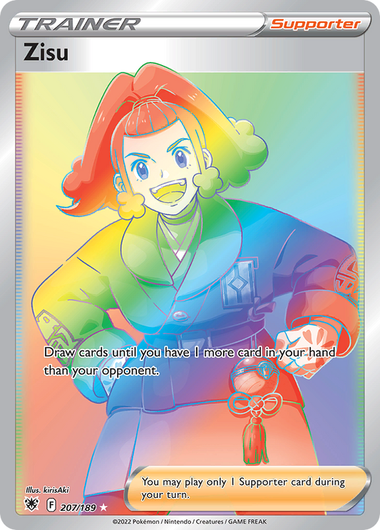 Zisu 207/189 Rare Rainbow | Astral Radiance | Pokemon Card